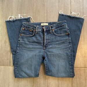 Madewell Women's Mid-Rise Kick Out Blue Jeans